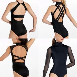 Bundle (4) Balera Black Size IC Leotards in Like New Condition
